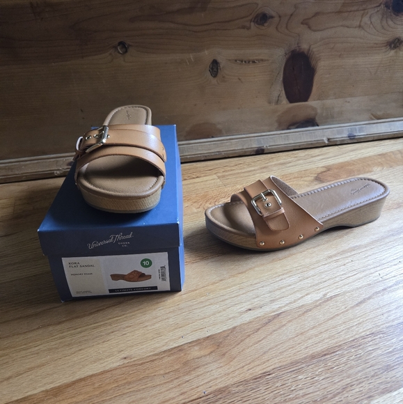 Nude Clog Sandals - Picture 1 of 3